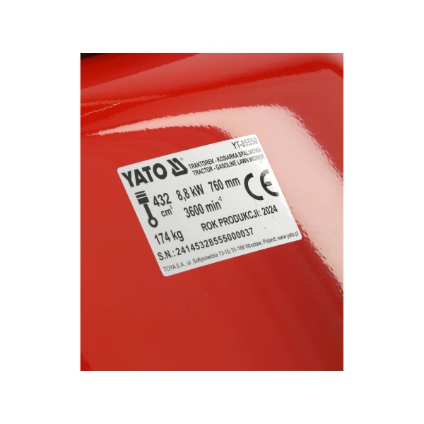 KOSIARKA SPALINOWA SAMOJEZDNA, TRAKTOREK 432 POJ. YT-85550