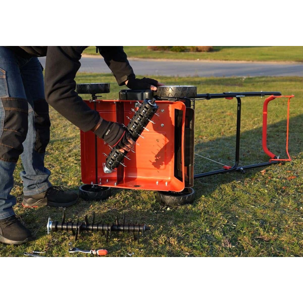 WERTYKULATOR/AERATOR SPALINOWY 2W1 38CM POJ 196CM3 YT-85570