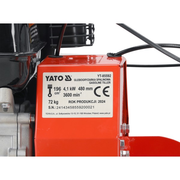 GLEBOGRYZARKA SPALINOWA 48CM POJ 196 CM3 YT-85592