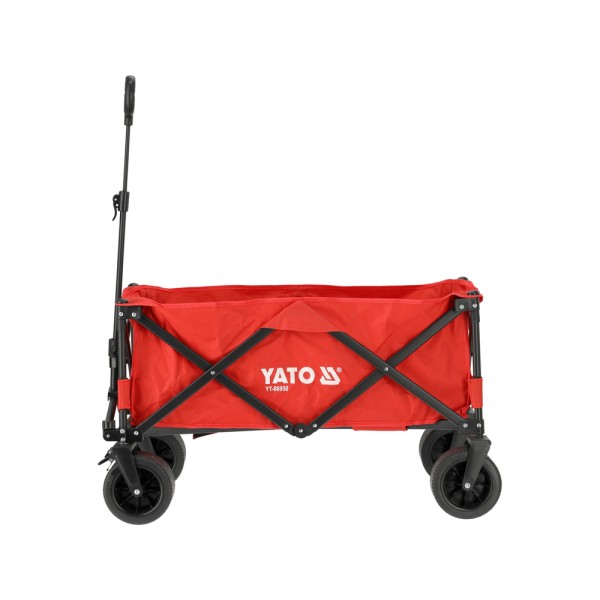 WÓZEK OGRODOWY TURYSTYCZNY SKŁADANY Z SZEROKIMI OPONAMI 100KG + MATA YT-86950