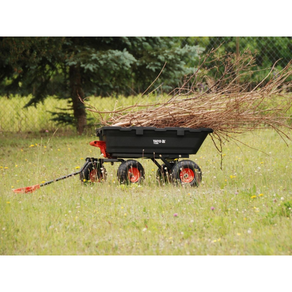 WÓZEK OGRODOWY Z WYWROTKĄ XL 350KG KOŁA 10