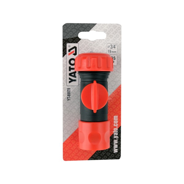 SZYBKOZŁĄCZKA Z ZAWOREM 3/4