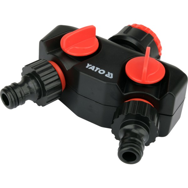 PRZYŁĄCZE KRANOWE Z 2 WYJŚCIAMI 3/4