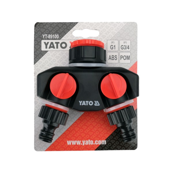 PRZYŁĄCZE KRANOWE Z 2 WYJŚCIAMI 3/4