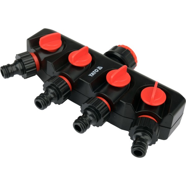 PRZYŁĄCZE KRANOWE Z 4 WYJŚCIAMI 3/4