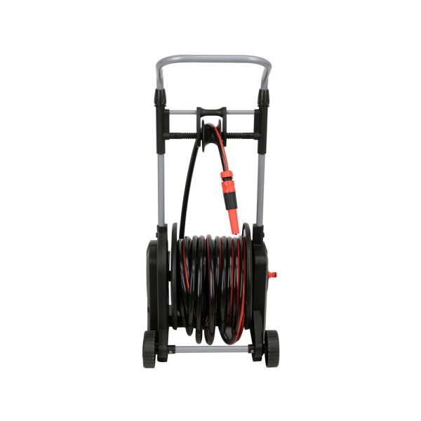 WĄŻ NA WÓZKU 25 M ZWIJANY STOPĄ YT-90120