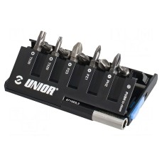 Zestaw narzędzi: końcówki wkrętakowe UNIOR 624051