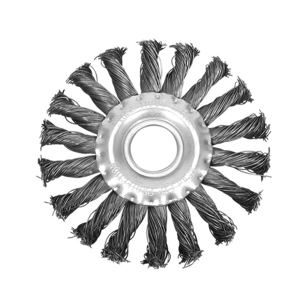 SZCZOTKA TARCZOWA 115 MM, DRUT SPLATANY 06982