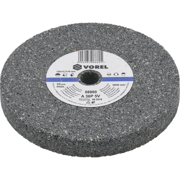 TARCZA DO SZLIFIERKI STOŁOWEJ 125X12.7X17 MM -ZGRUBNA 08860