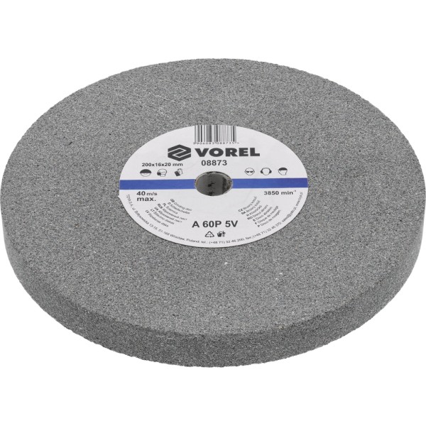 TARCZA DO SZLIFIERKI STOŁOWEJ 200X16X20 MM -DROBNA 08873