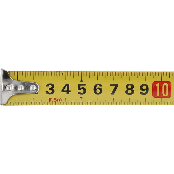 MIARA ZWIJANA ŻÓŁTO-CZARAN 7,5 M X 25 MM 10109