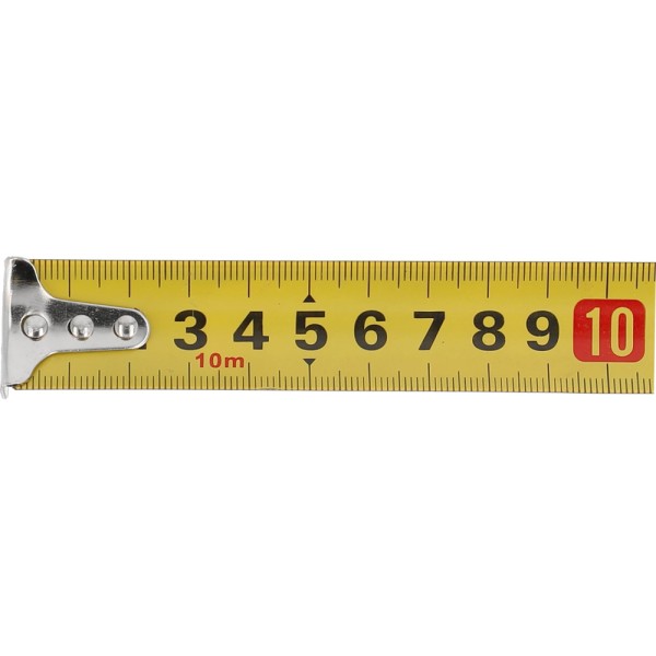 MIARA ZWIJANA ŻÓŁTO-CZARANA 10 M X25 MM 10111