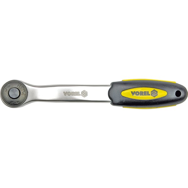 GRZECHOTKA 3/8'' CR-V, 72 ZĘBY, WYGIĘTA 53572