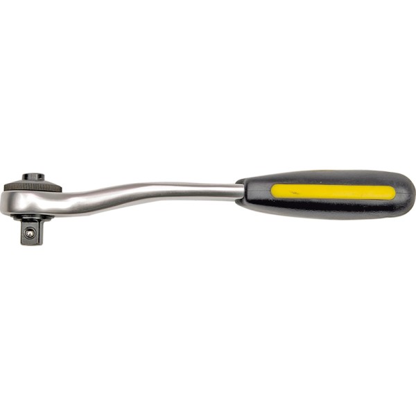GRZECHOTKA 3/8'' CR-V, 72 ZĘBY, WYGIĘTA 53572