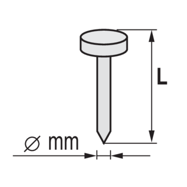 GWOŹDZIE PAPOWE, BĘBNOWE DO GWOŹDZIARKI 19MM DRUT 3,1MM 4200SZT 72000