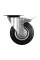 KÓŁKO SKRĘTNE Z CZARNĄ GUMĄ I HAMULCEM 160MM 87325