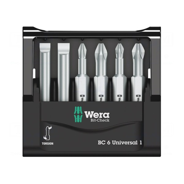Zestaw narzędzi: końcówki wkrętakowe WERA 05056474001