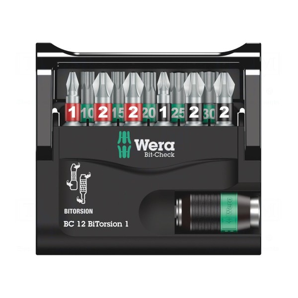 Zestaw narzędzi: końcówki wkrętakowe WERA 05057420001