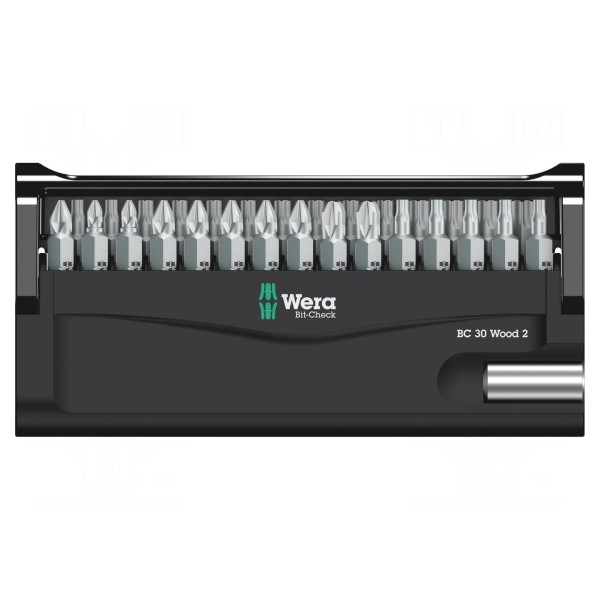 Zestaw narzędzi: końcówki wkrętakowe WERA 05057432001