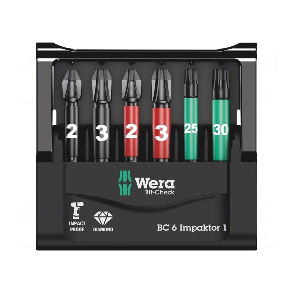 Zestaw narzędzi: końcówki wkrętakowe WERA 05057695001