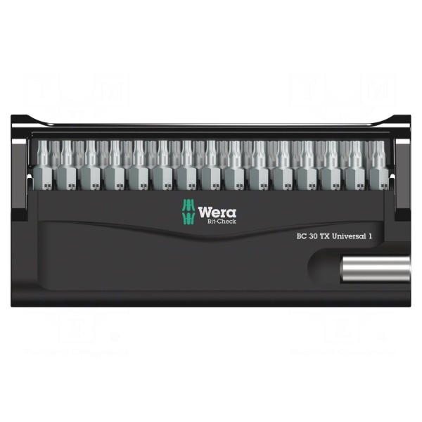 Zestaw narzędzi: końcówki wkrętakowe WERA 05057908001