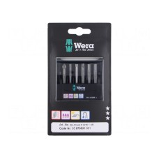 Zestaw narzędzi: końcówki wkrętakowe WERA 05073631001