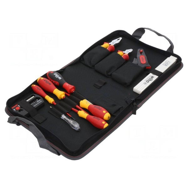 Zestaw narzędzi: szczypce, wkrętaki izolowane WIHA 41241
