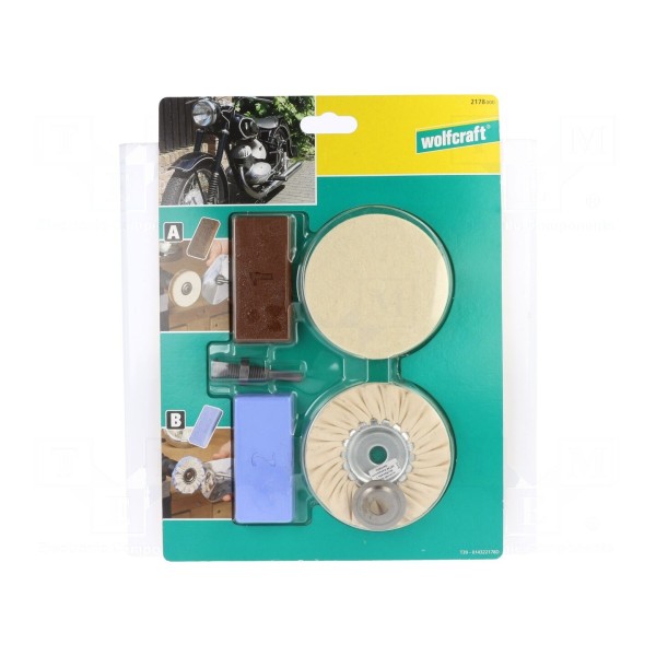 Czyściwo: zestaw polerski WOLFCRAFT 2178000