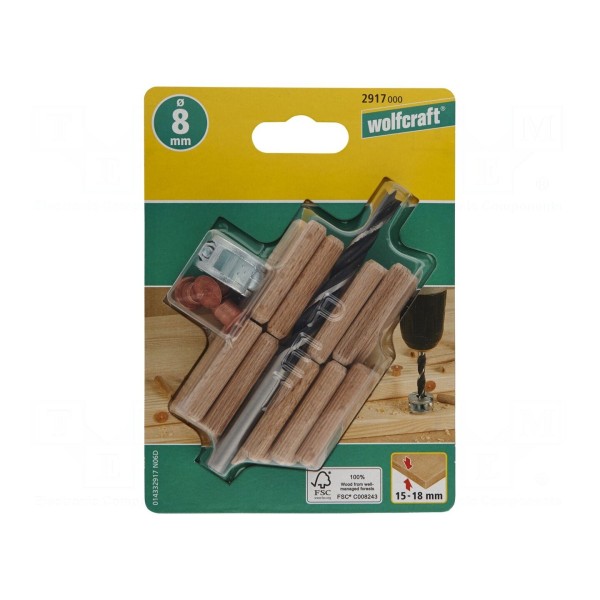 Zestaw do połączeń kołkowych WOLFCRAFT 2917000