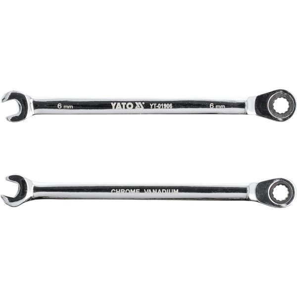 KLUCZ PŁASKO-OCZKOWY Z GRZECHOTKĄ 6MM YT-01906