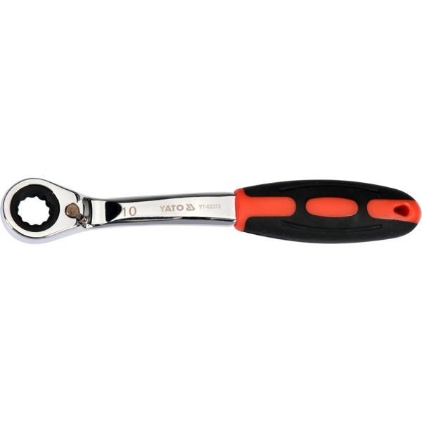 KLUCZ OCZKOWY ODGIĘTY Z GRZECHOTKĄ 10MM YT-02372