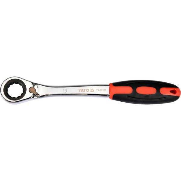 KLUCZ OCZKOWY ODGIĘTY Z GRZECHOTKĄ 15MM YT-02377