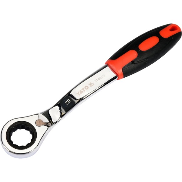 KLUCZ OCZKOWY ODGIĘTY Z GRZECHOTKĄ 20MM YT-02382