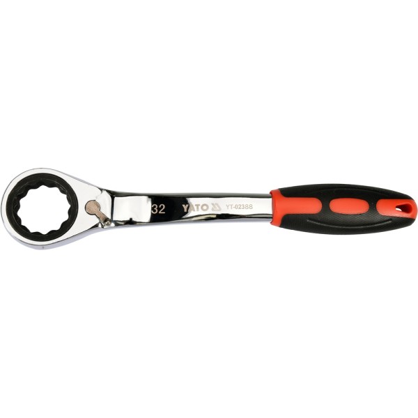 KLUCZ OCZKOWY ODGIĘTY Z GRZECHOTKĄ 32MM YT-02388