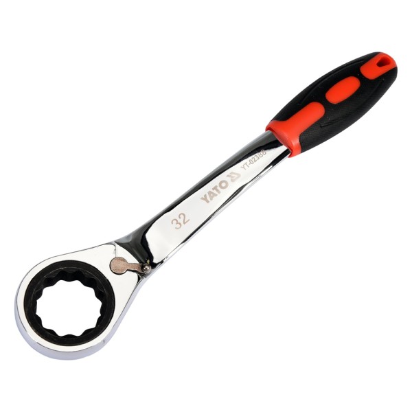 KLUCZ OCZKOWY ODGIĘTY Z GRZECHOTKĄ 32MM YT-02388