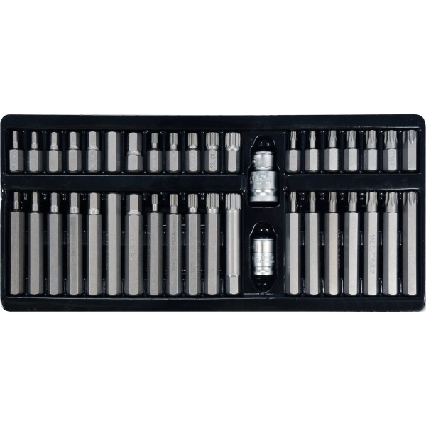 KOŃCÓWKI WKRĘTAKOWE HEX, TORX, SPLINE, ZESTAW 40 SZT. YT-0400