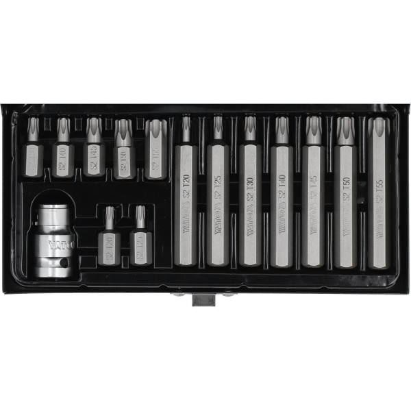 KOŃCÓWKI WKRĘTAKOWE TORX SECURITY, ZESTAW 15 SZT. YT-0417