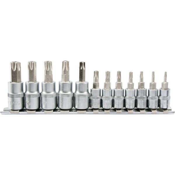 ZESTAW KLUCZY TORX SECUR. NA SZYNIE 12CZ. YT-04332
