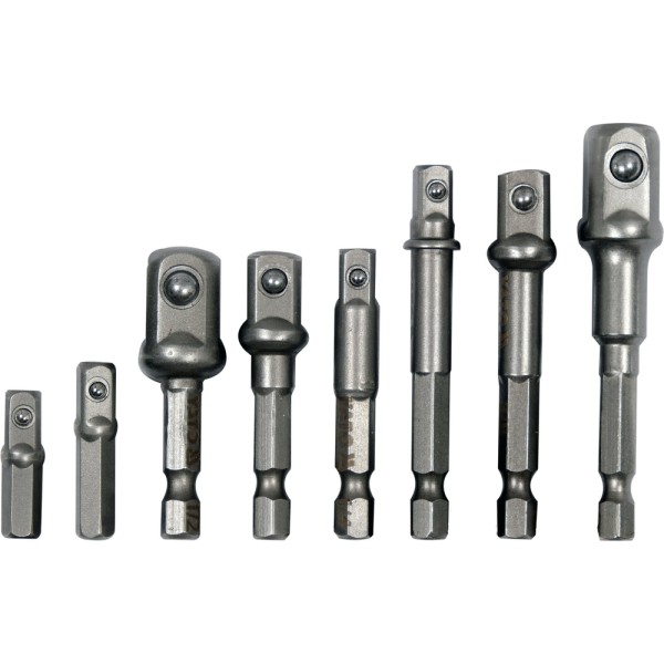 ZESTAW ADAPTERÓW HEX DO NASADEK 8 SZT. YT-04639