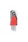 KLUCZE IMBUSOWE HEX, KULKA 2-12 MM, 10 CZ. YT-0509