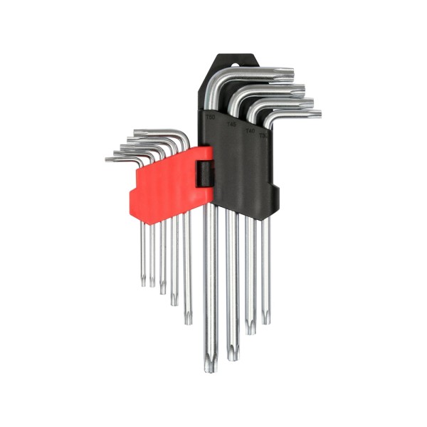 KLUCZE IMBUSOWE TORX T10-T50, 9 CZ. YT-0511