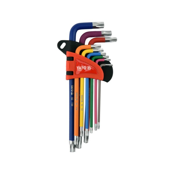 ZESTAW KLUCZY TORX TAMPERPROOF T10-T50 9SZT. YT-05633