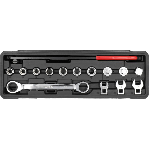 ZESTAW KLUCZY Z GRZECHOTKĄ DO NAPINACZY 15 CZ YT-06279