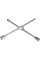 KLUCZ KRZYŻAKOWY DO KÓŁ 17X19X21 MM X 1/2'' YT-0801