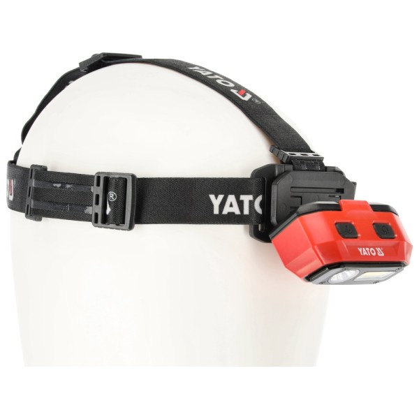 LATARKA CZOŁOWA 800LM, AKU, CZUJNIK RUCHU, LI-ION 3,7V 2200MAH, IP54, PŁYNNA REGULACJA ŚWIATŁA YT-08594