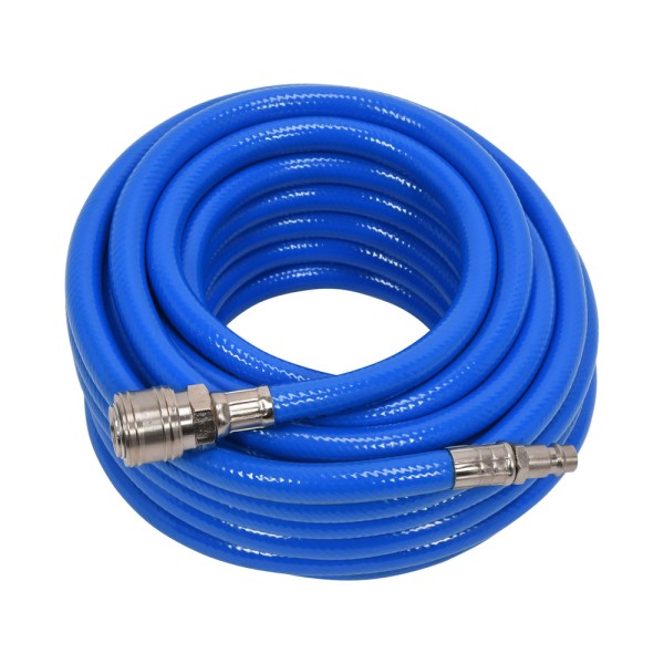 WĄŻ PNEUMATYCZNY ZBROJONY PVC 8MM X 10M Z SZYBKOZŁĄCZAMI YT-24220
