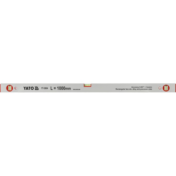POZIOMNICA ALUMINIOWA, 3 LIBELKI 1000 MM YT-3004