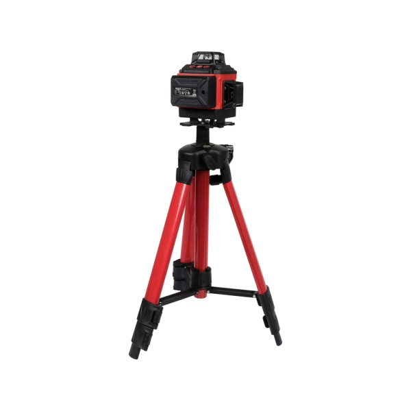 LASER ZIELONY 16 LINIOWY 4D Z AKCSESORIAMI I STATYWEM YT-30415
