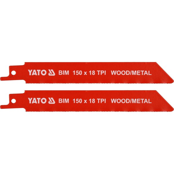 BRZESZCZOTY DO METALU I DREWNA BIM 150 MM 18TPI / 2 SZT. YT-33931