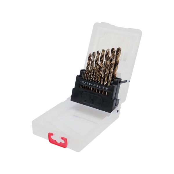 ZESTAW WIERTEŁ DO METALU CO-HSS 19 SZT. 1-10MM YT-41604